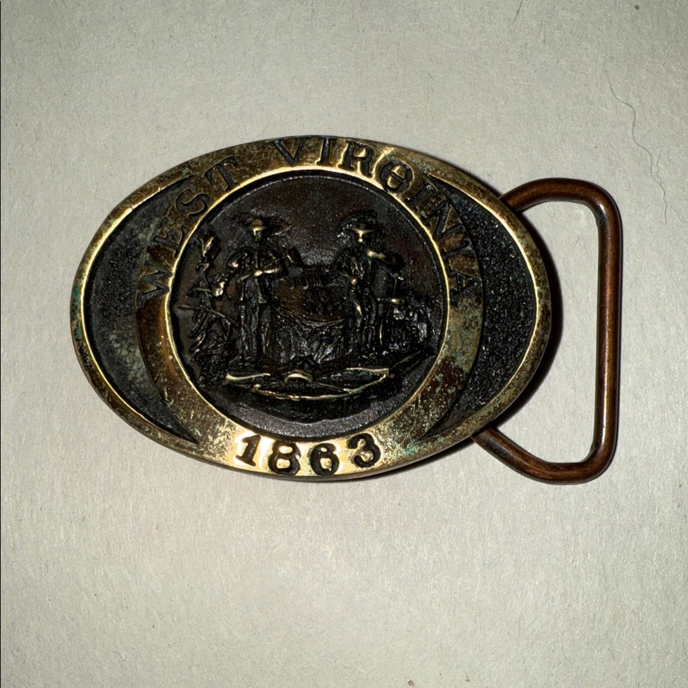 West Virginia 1863 Belt Buckle